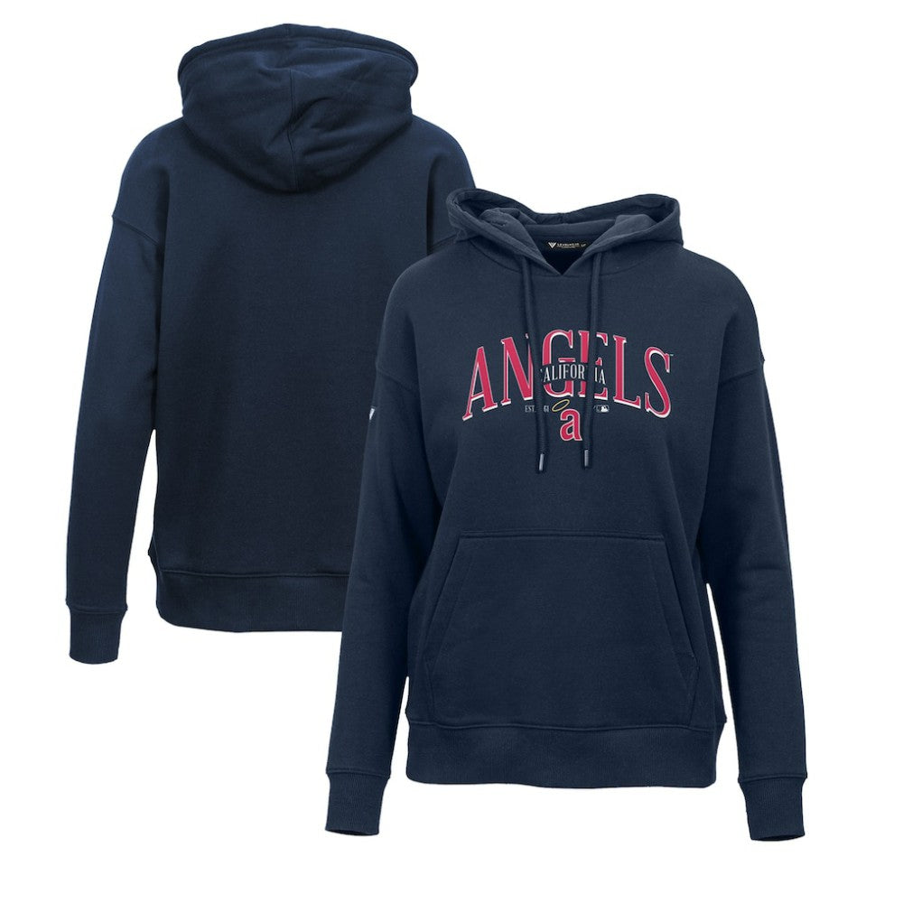 Los Angeles Angels Levelwear Women's Adorn Cooperstown Collection Retro Spellout Pullover Hoodie - MLB