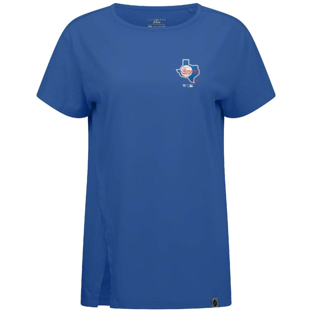 Texas Rangers Levelwear Women's Influx Cooperstown Core Logo T-Shirt - MLB