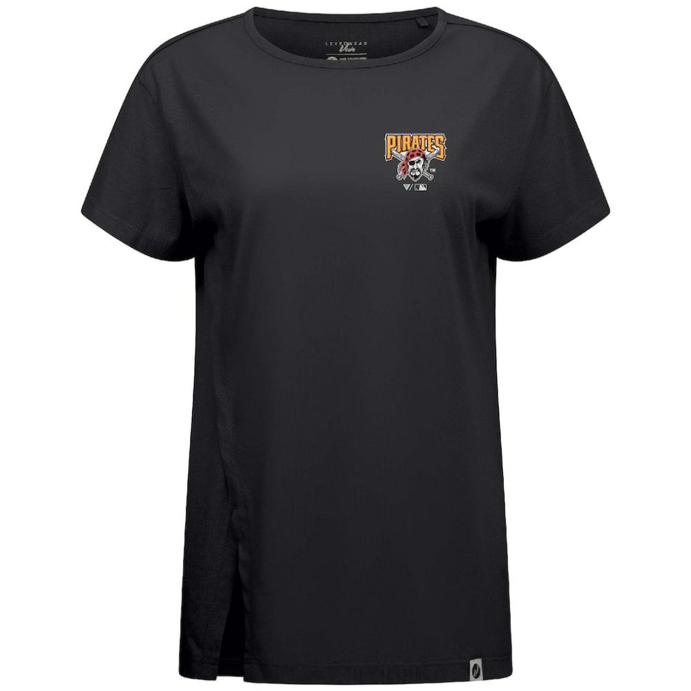 Pittsburgh Pirates Levelwear Women's Influx Cooperstown Core Logo T-Shirt - MLB