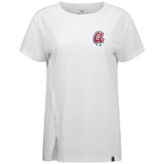 Atlanta Braves Levelwear Women's Influx Cooperstown Core Logo T-Shirt - MLB