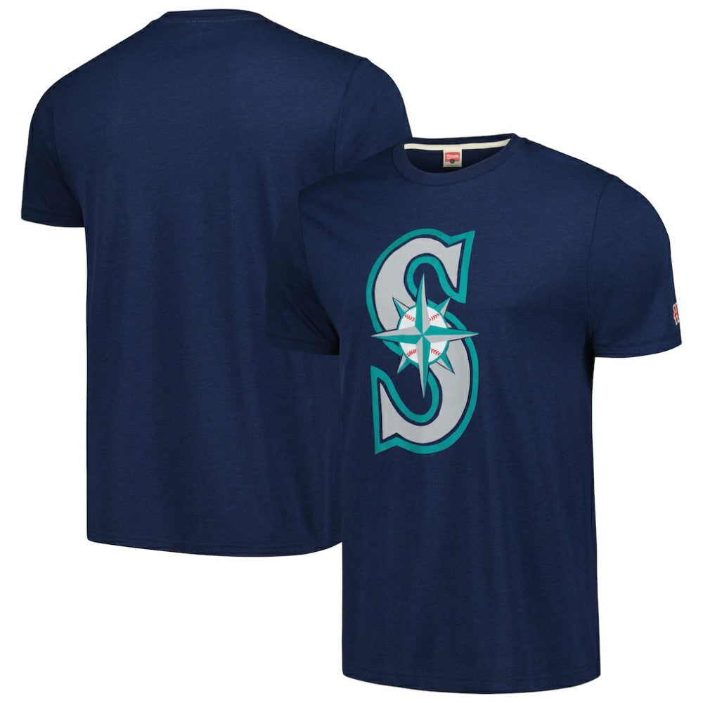 Seattle Mariners Homage Hand-Drawn Logo Tri-Blend T-Shirt - MLB