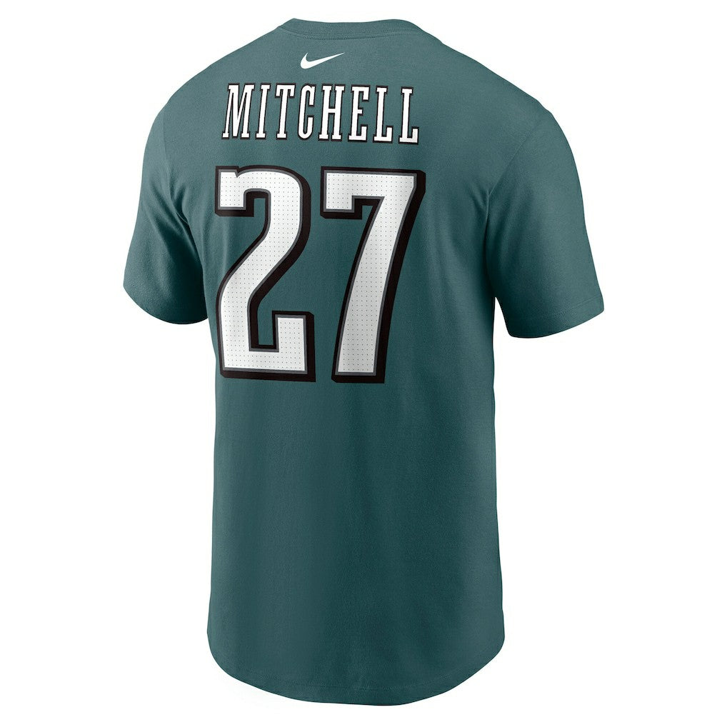 Quinyon Mitchell Philadelphia Eagles Name & Number T-Shirt Green | Nike for Sale