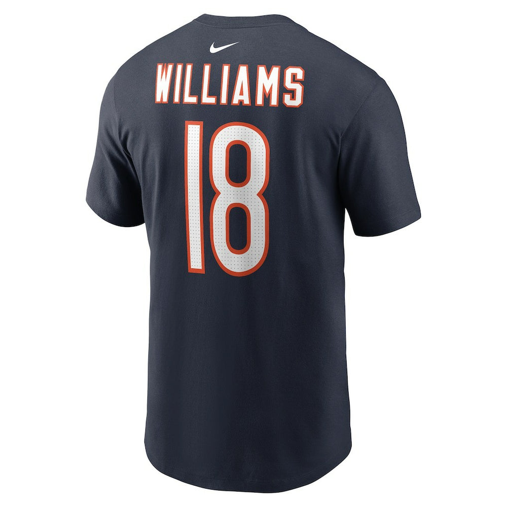Caleb Williams Chicago Bears Name & Number T-Shirt Navy | Nike for Sale
