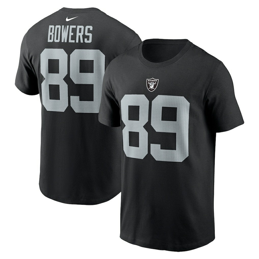 Brock Bowers Las Vegas Raiders Name & Number T-Shirt Black | Nike for Sale