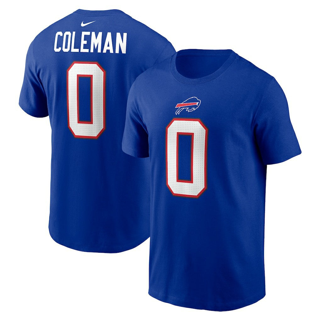 Keon Coleman Buffalo Bills Name & Number T-Shirt Royal | Nike for Sale