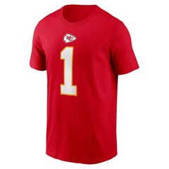 Xavier Worthy Kansas City Chiefs Name & Number T-Shirt Red | Nike for Sale