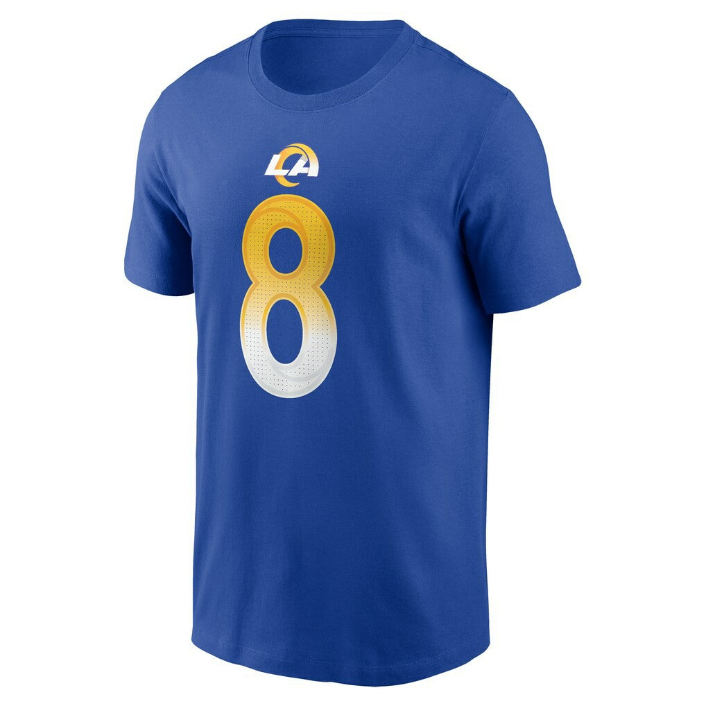 Jared Verse Los Angeles Rams Name & Number T-Shirt Royal | Nike for Sale
