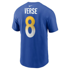 Jared Verse Los Angeles Rams Name & Number T-Shirt Royal | Nike for Sale