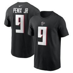 Michael Penix Jr. Atlanta Falcons Name & Number T-Shirt Black | Nike for Sale