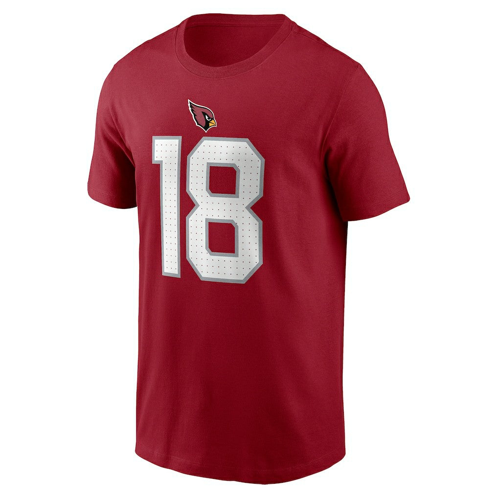 Marvin Harrison Jr. Arizona Cardinals Name & Number T-Shirt Cardinal | Nike for Sale