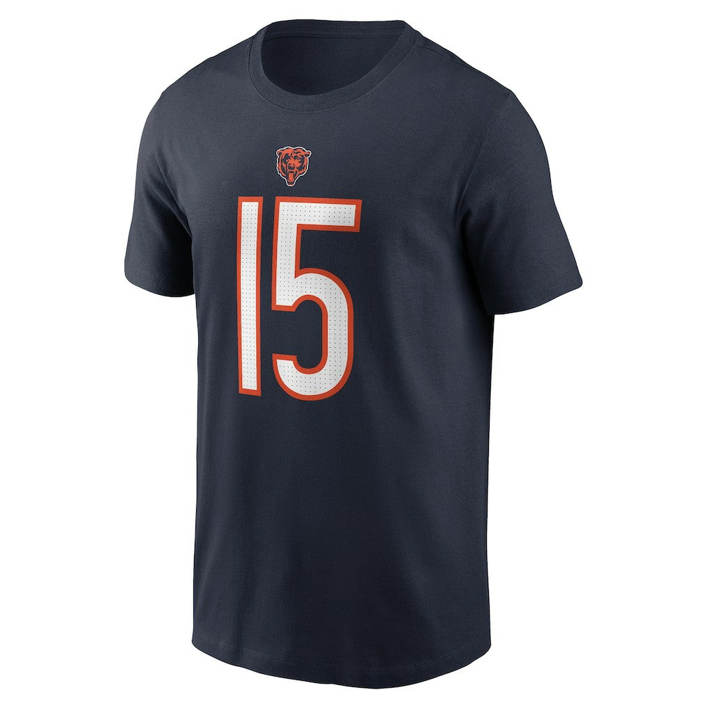 Rome Odunze Chicago Bears Name & Number T-Shirt Navy | Nike for Sale