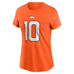 Bo Nix Denver Broncos Women's Name & Number T-Shirt Orange | Nike for Sale
