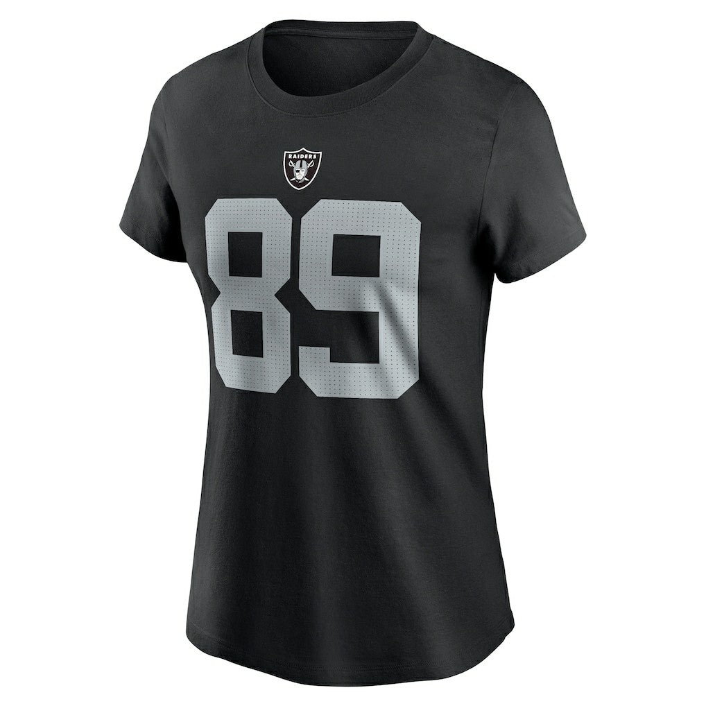 Brock Bowers Las Vegas Raiders Women's Player Name & Number T-Shirt Black | Nike for Sale