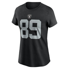 Brock Bowers Las Vegas Raiders Women's Player Name & Number T-Shirt Black | Nike for Sale