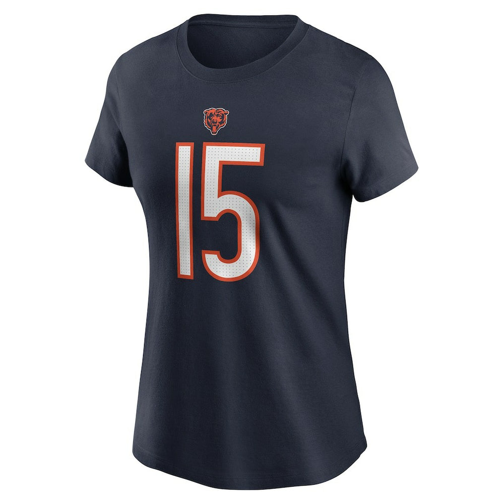 Rome Odunze Chicago Bears Women's Name & Number T-Shirt Navy | Nike for Sale