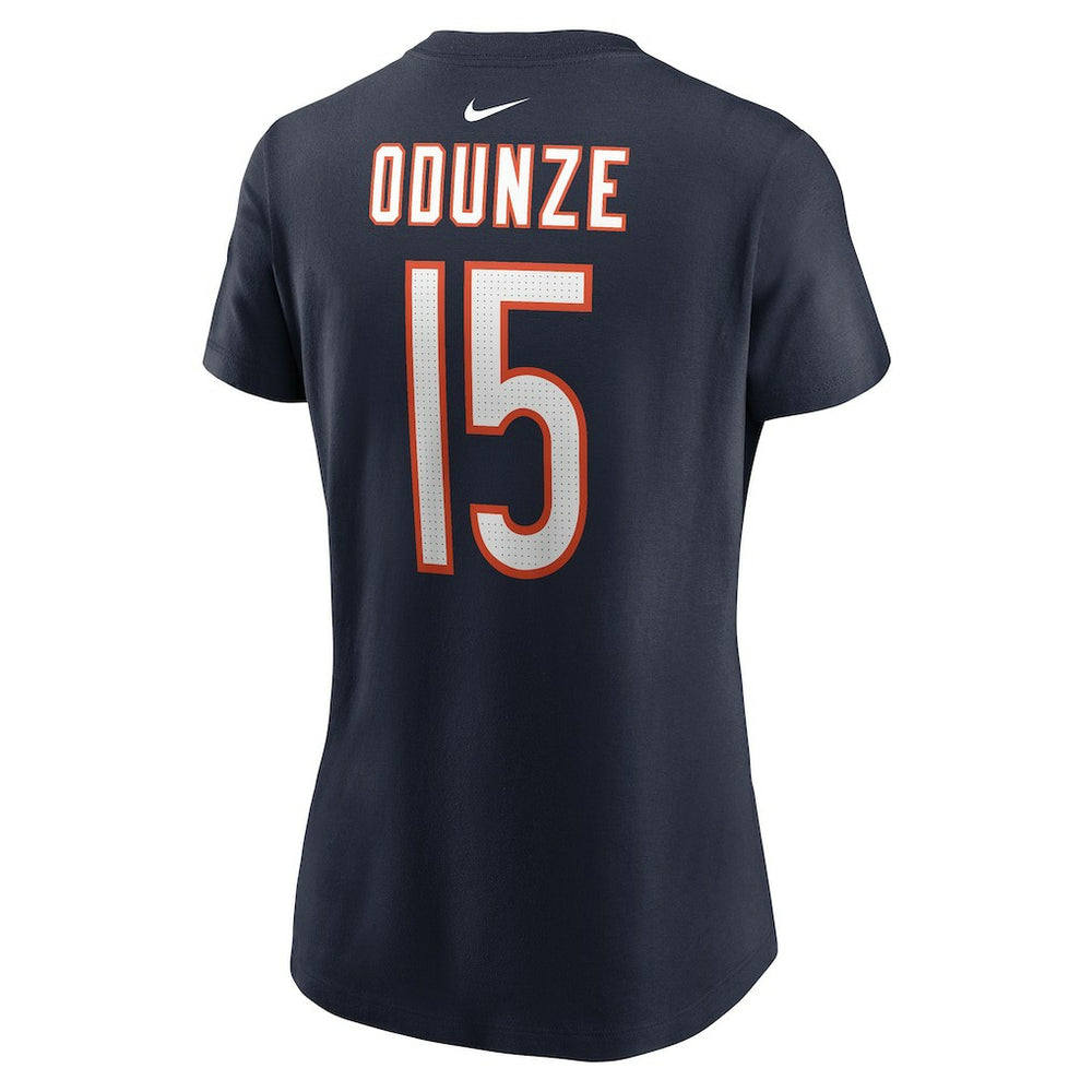 Rome Odunze Chicago Bears Women's Name & Number T-Shirt Navy | Nike for Sale