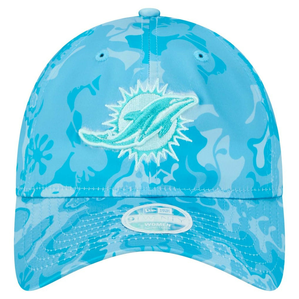 Miami Dolphins New Era Women's Trippy 9TWENTY Adjustable Hat Aqua | NFL
