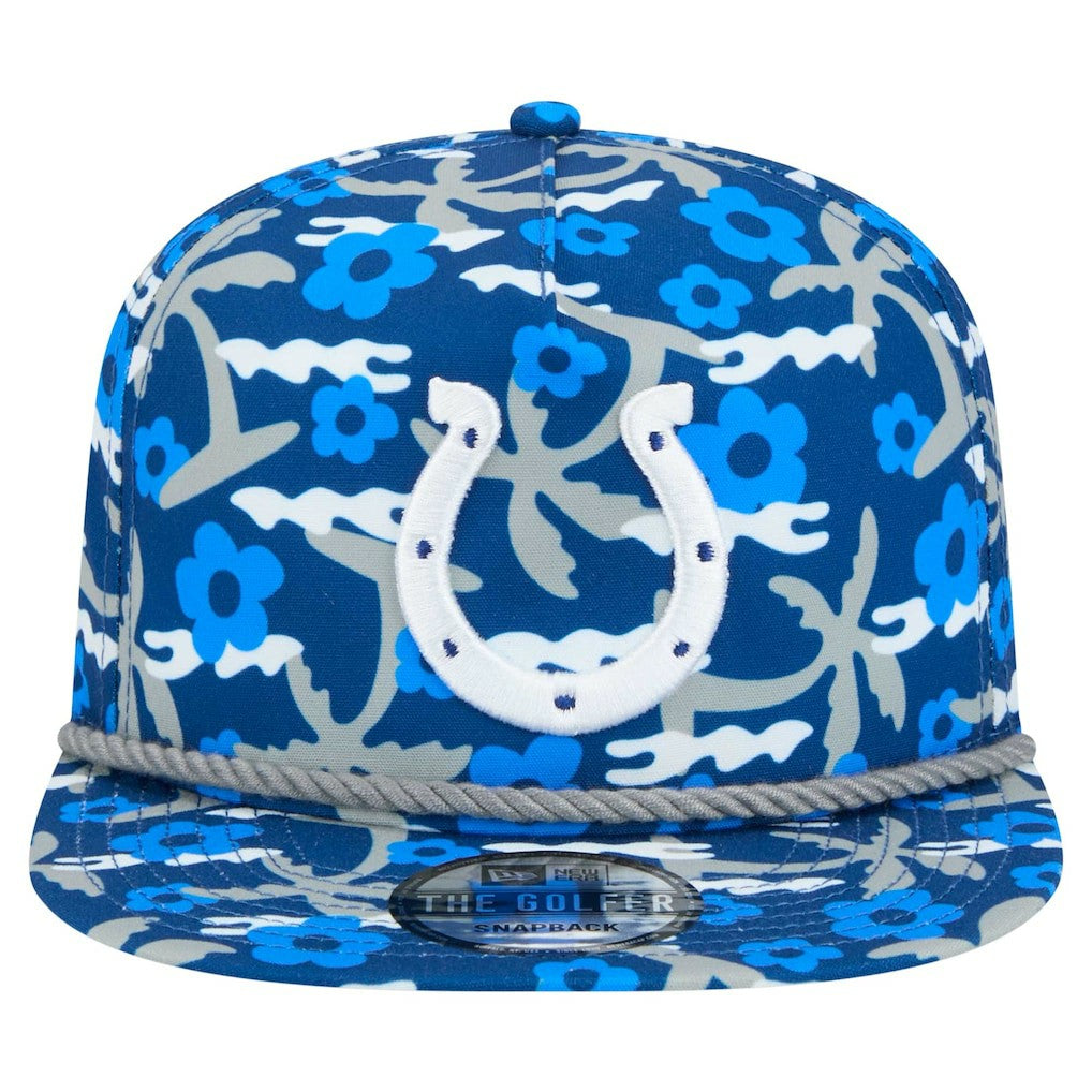 Indianapolis Colts New Era Wakey Wakey Golfer Snapback Hat Royal | NFL