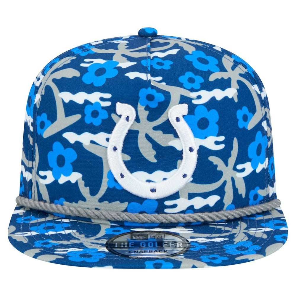 Indianapolis Colts New Era Wakey Wakey Golfer Snapback Hat Royal | NFL