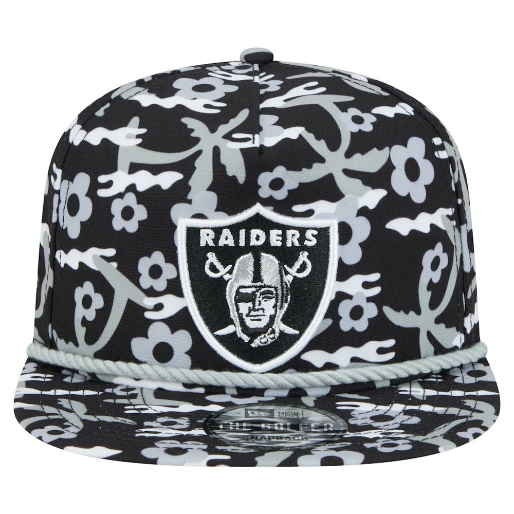 Las Vegas Raiders New Era Wakey Wakey Golfer Snapback Hat Black | NFL