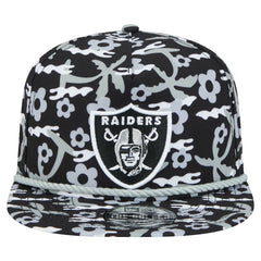 Las Vegas Raiders New Era Wakey Wakey Golfer Snapback Hat Black | NFL