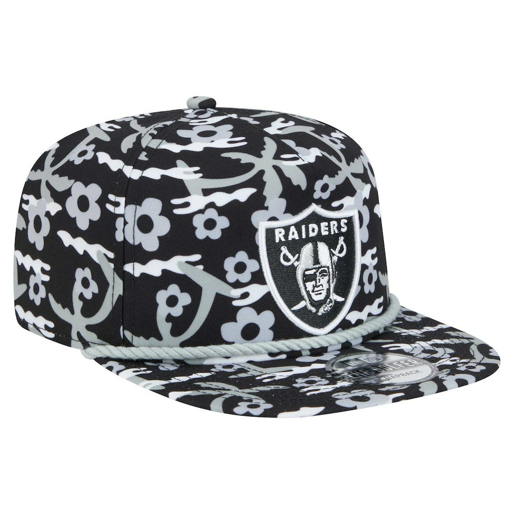 Las Vegas Raiders New Era Wakey Wakey Golfer Snapback Hat Black | NFL