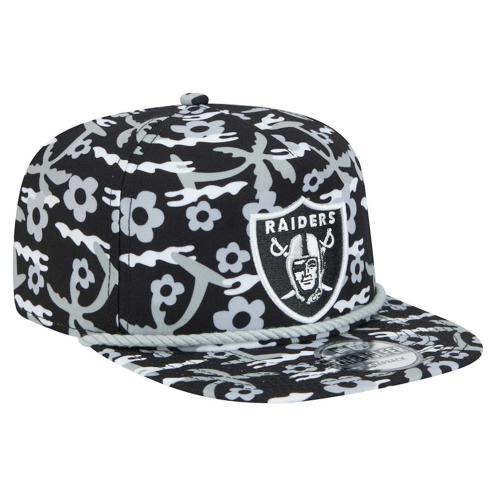 Las Vegas Raiders New Era Wakey Wakey Golfer Snapback Hat Black | NFL