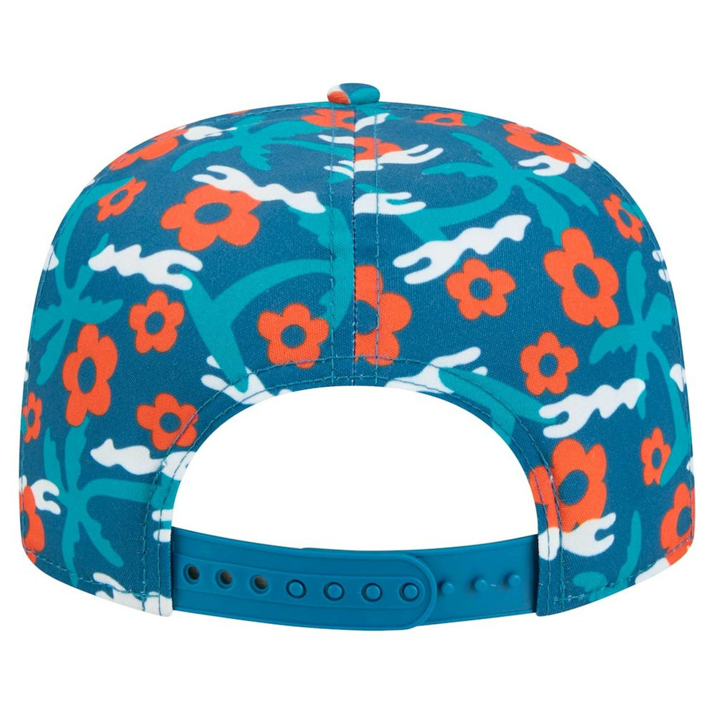 Miami Dolphins New Era Wakey Wakey Golfer Snapback Hat Aqua | NFL