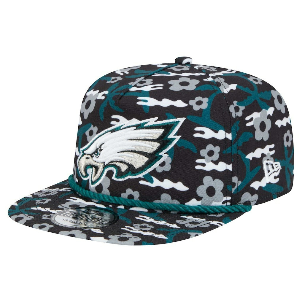 Philadelphia Eagles New Era Wakey Wakey Golfer Snapback Hat Black | NFL