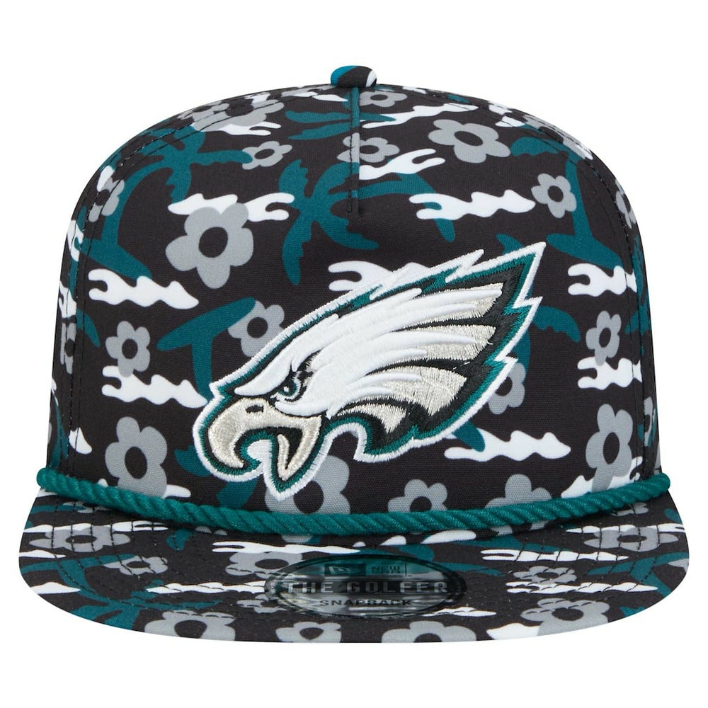 Philadelphia Eagles New Era Wakey Wakey Golfer Snapback Hat Black | NFL