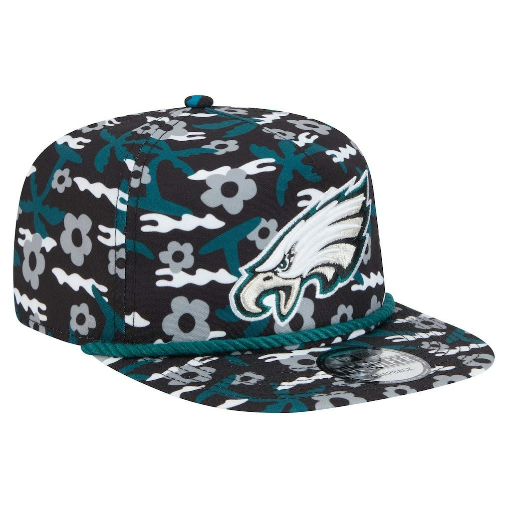 Philadelphia Eagles New Era Wakey Wakey Golfer Snapback Hat Black | NFL
