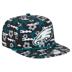 Philadelphia Eagles New Era Wakey Wakey Golfer Snapback Hat Black | NFL