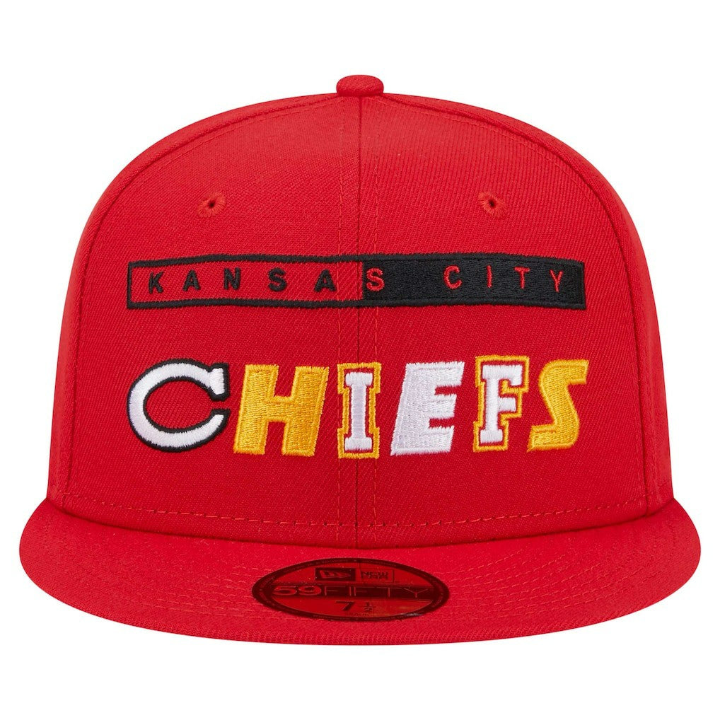 Kansas City Chiefs New Era Ransom 59FIFTY Fitted Hat Red | NFL