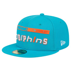 Miami Dolphins New Era Ransom 59FIFTY Fitted Hat Aqua | NFL
