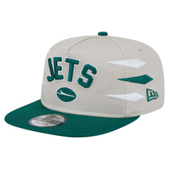 New York Jets New Era Athletic Golfer Snapback Hat Stone/Green | NFL