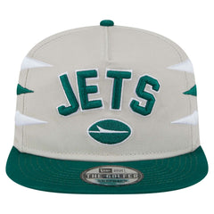New York Jets New Era Athletic Golfer Snapback Hat Stone/Green | NFL