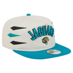 Jacksonville Jaguars New Era Athletic Golfer Snapback Hat Stone/Teal | NFL