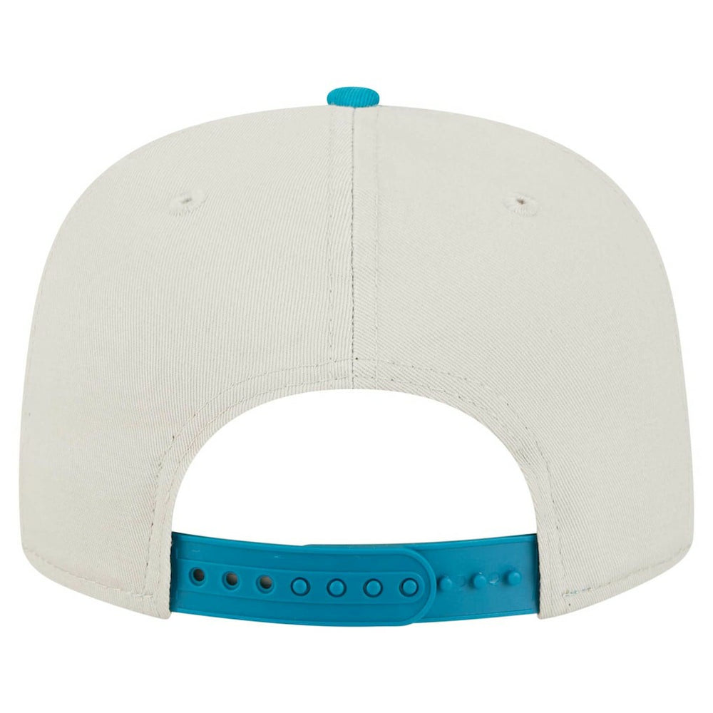 Jacksonville Jaguars New Era Athletic Golfer Snapback Hat Stone/Teal | NFL