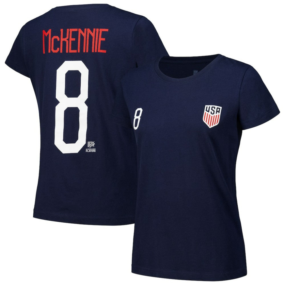 Weston McKennie USMNT Women's Name & Number T-Shirt Navy - FIFA World CUP