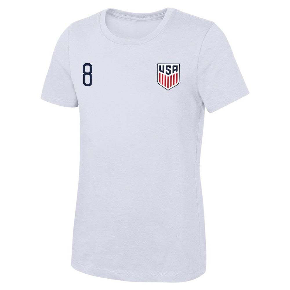 Weston McKennie USMNT Women's Name & Number T-Shirt White - FIFA World CUP
