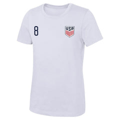 Weston McKennie USMNT Women's Name & Number T-Shirt White - FIFA World CUP