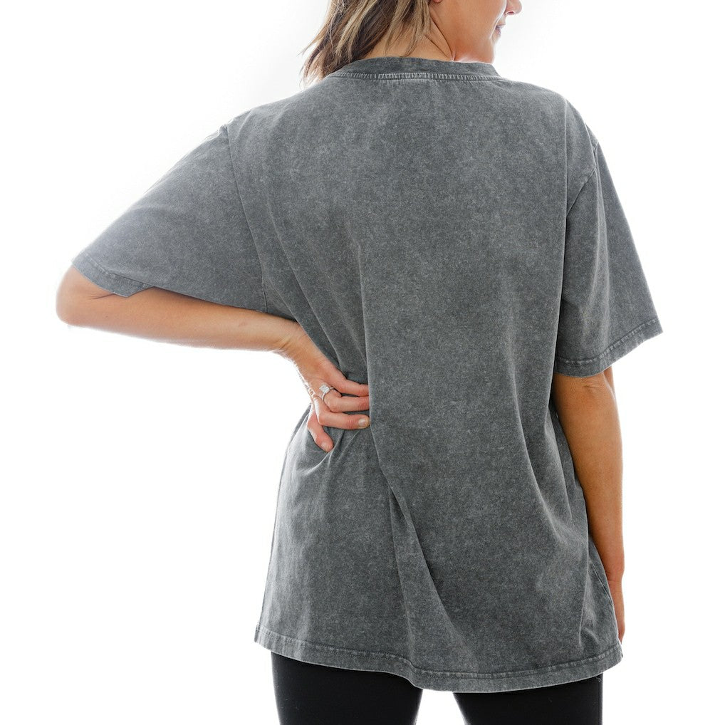 Houston Texans Gameday Couture Women's Tackle Titan Relaxed Fit T-Shirt Gray | NFL