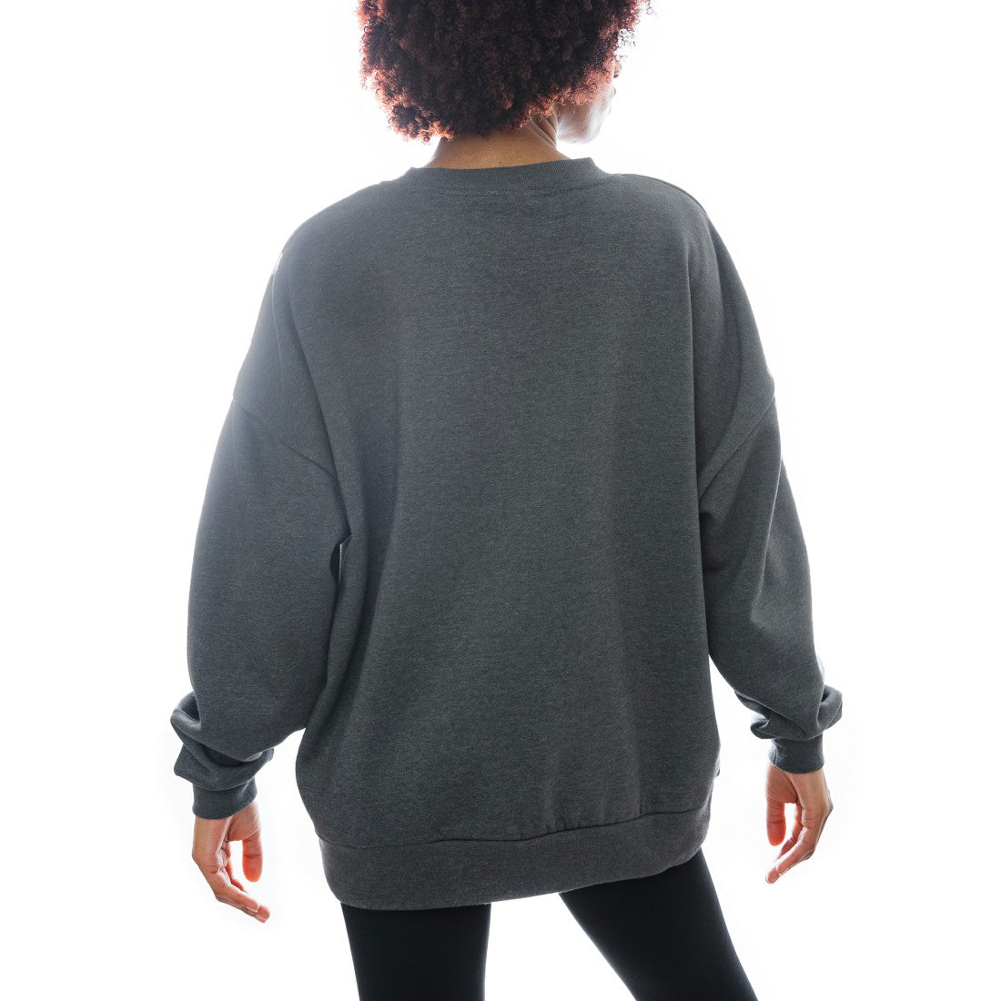 Houston Texans Gameday Couture Women's Oversized Long Weekend Premium Fleece Drop Shoulder Pullover Sweatshirt Charcoal | NFL