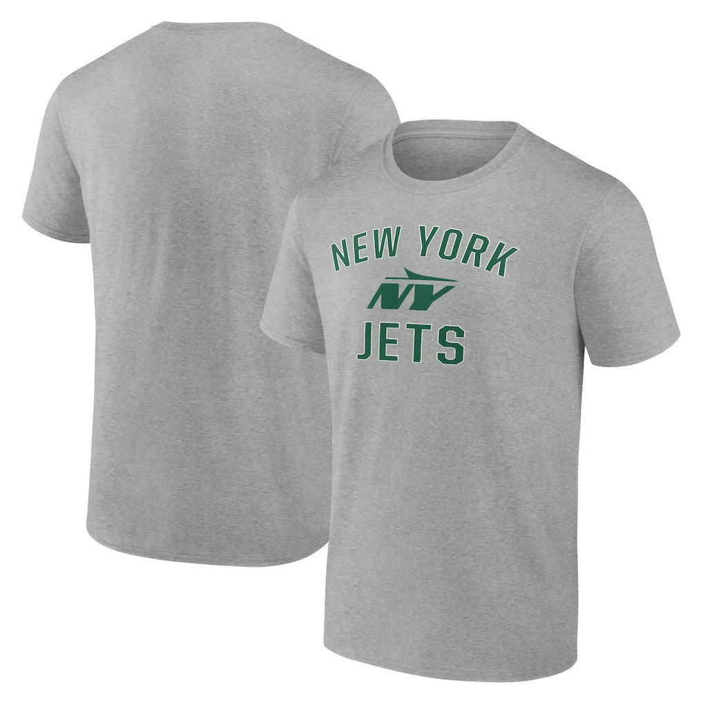 New York Jets Victory Arch T-Shirt Heather Gray | NFL