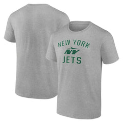 New York Jets Victory Arch T-Shirt Heather Gray | NFL