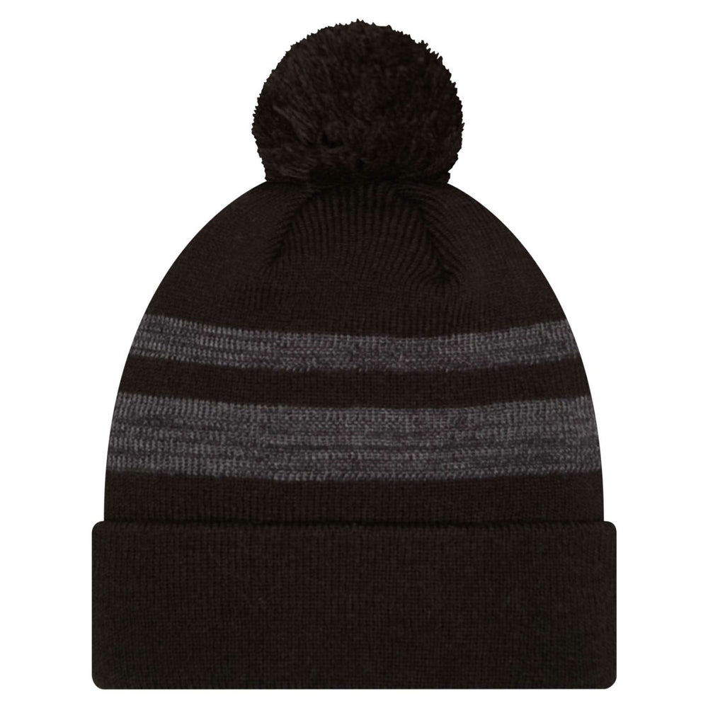 New York Jets New Era Black Dispatch Cuffed Knit Hat with Pom | NFL