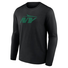 New York Jets Secondary Logo Long Sleeve T-Shirt Black | NFL