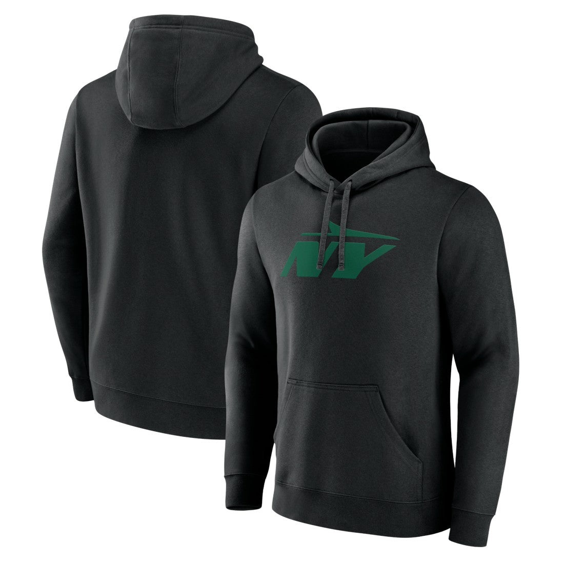 New York Jets Secondary Logo Pullover Hoodie Black | NFL