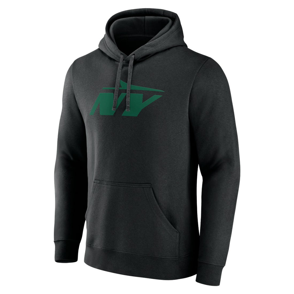 New York Jets Secondary Logo Pullover Hoodie Black | NFL