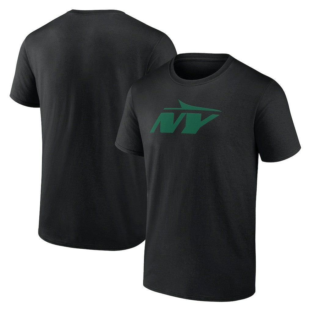 New York Jets Secondary Logo Lightweight T-Shirt Black | NFL